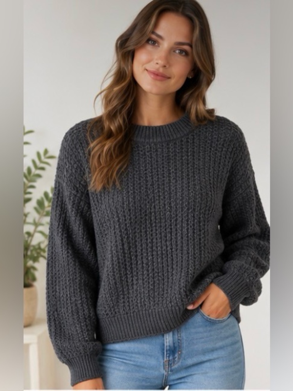 Universal Thread Charcoal Crewneck Sweater